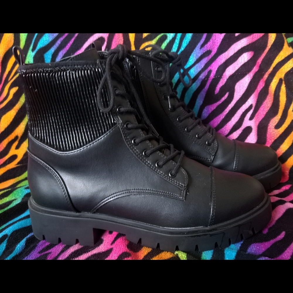 Aldo Combat Boots Black